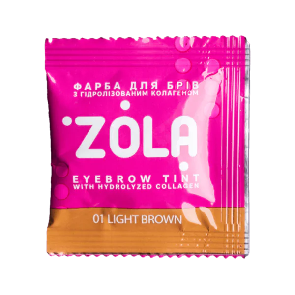 ZOLA Farba do Brwi z Kolagenem 01 Jasnobrązowa 5ml.