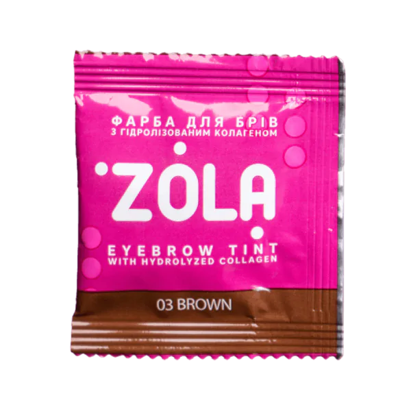 ZOLA Farba do Brwi z Kolagenem 03 Brązowa 5ml.