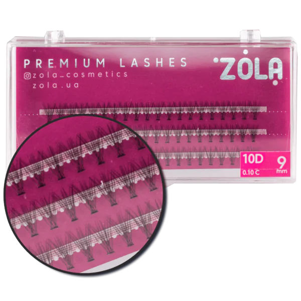 ZOLA Kępki rzęs 10D 9 mm