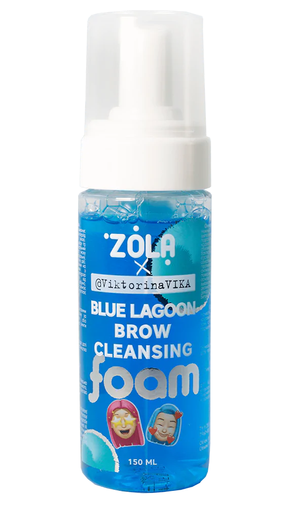 ZOLA Viktorina Vika Eyebrow cleansing foam BLUE LAGOON 150 ml