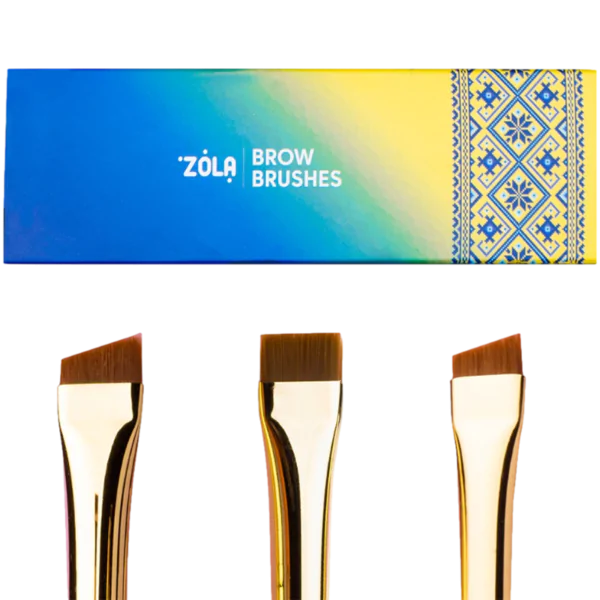 ZOLA Profesjonalny zestaw pędzli do brwi UKRAINIAN EDITION