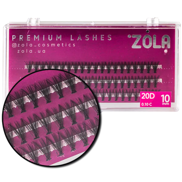 ZOLA Kępki rzęs 20D 10 mm