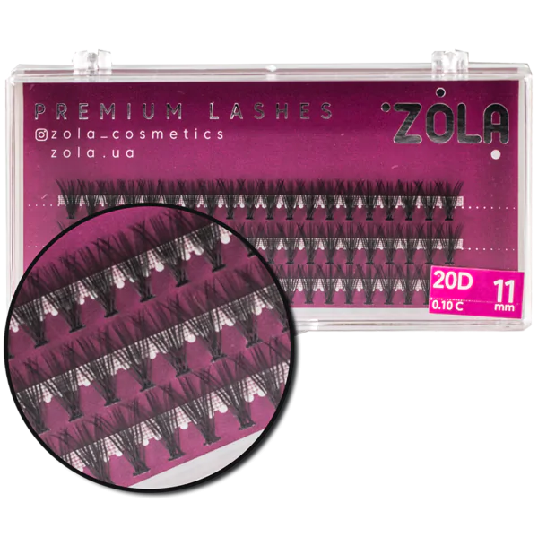 ZOLA Kępki rzęs 20D 11 mm