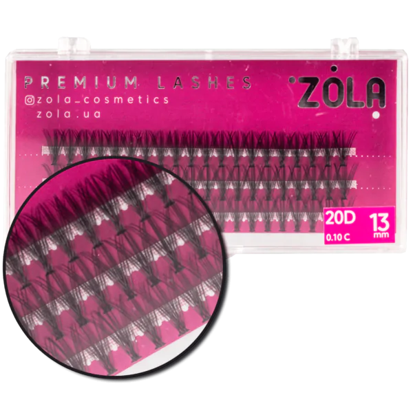 ZOLA Kępki rzęs 20D 13 mm