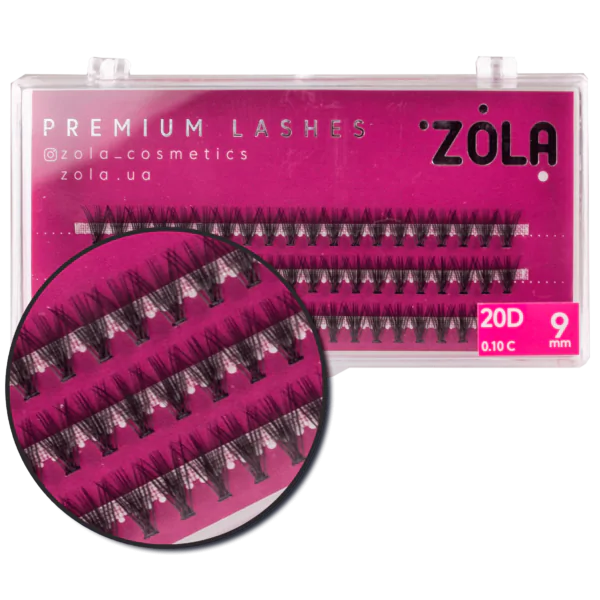 ZOLA Kępki rzęs 20D 9 mm