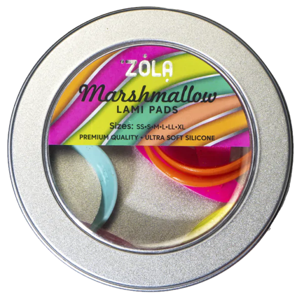 ZOLA Silikonowe Wałeczki do laminacji Marshmallow (SS, S, M, L, LL, XL)