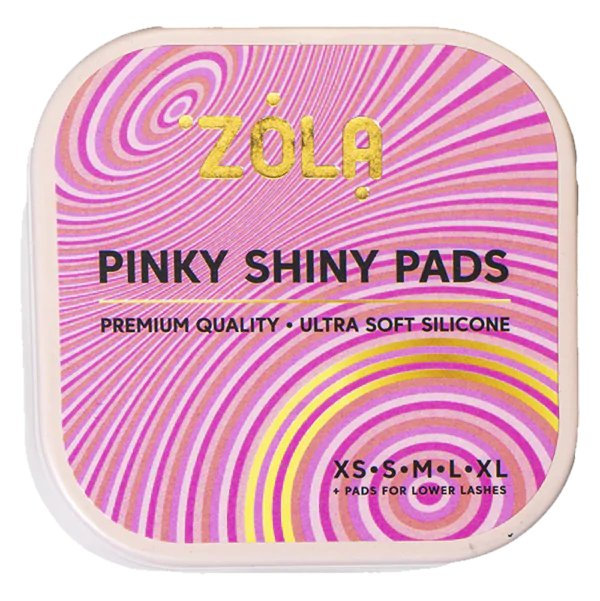 ZOLA Silikonowe Wałeczki do laminacji Pinky Shiny (XS, S, M, L, XL)