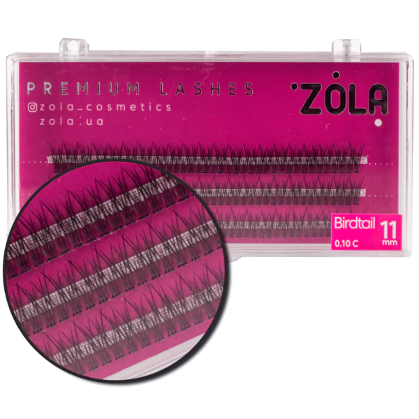 ZOLA Cluster lashes Birdtail 11 mm