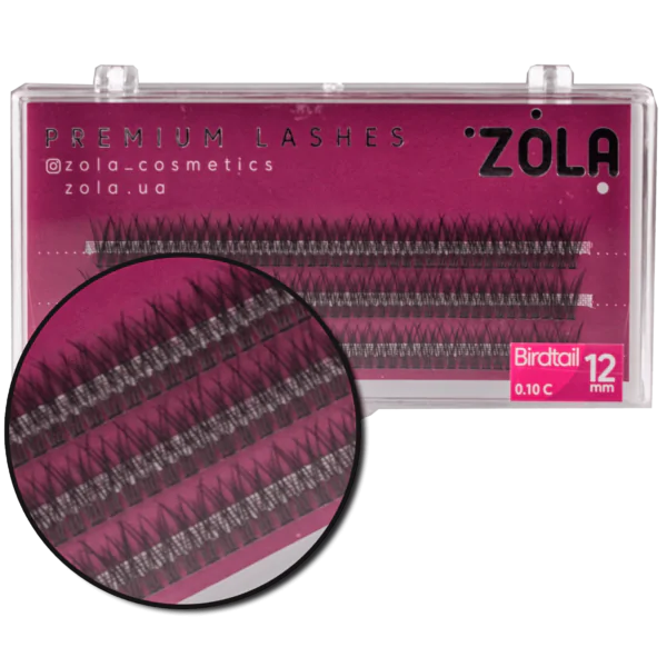 ZOLA Kępki rzęs Birdtail 12 mm