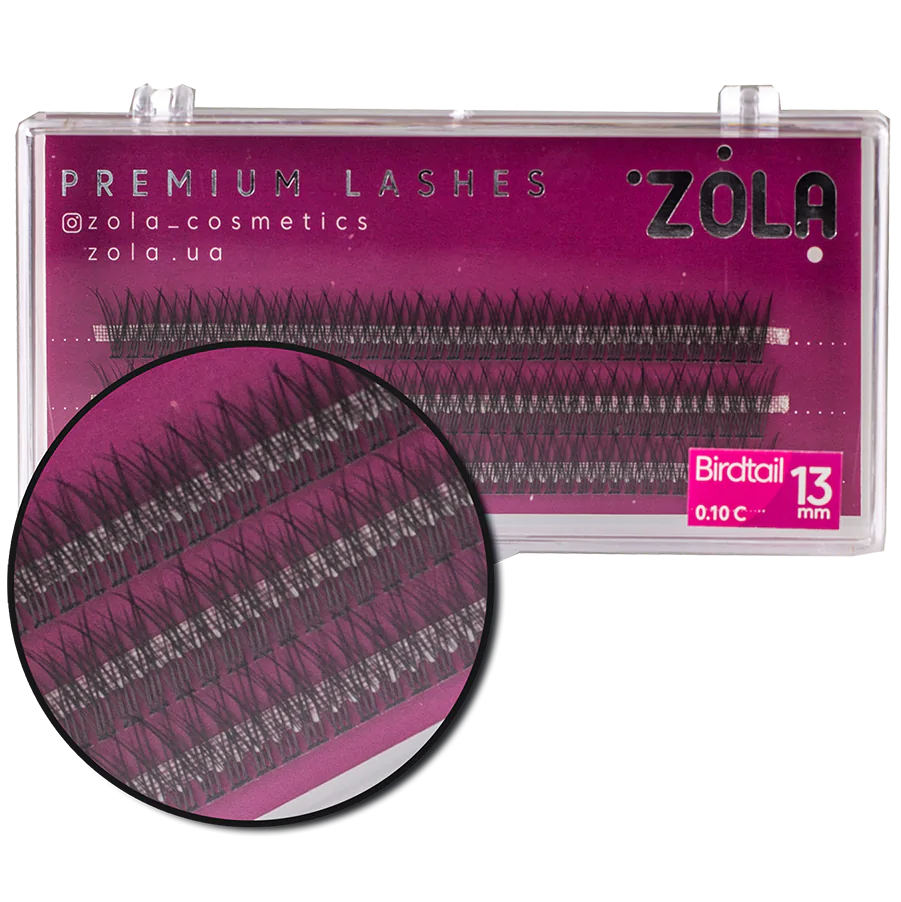 ZOLA Cluster lashes Birdtail 14 mm