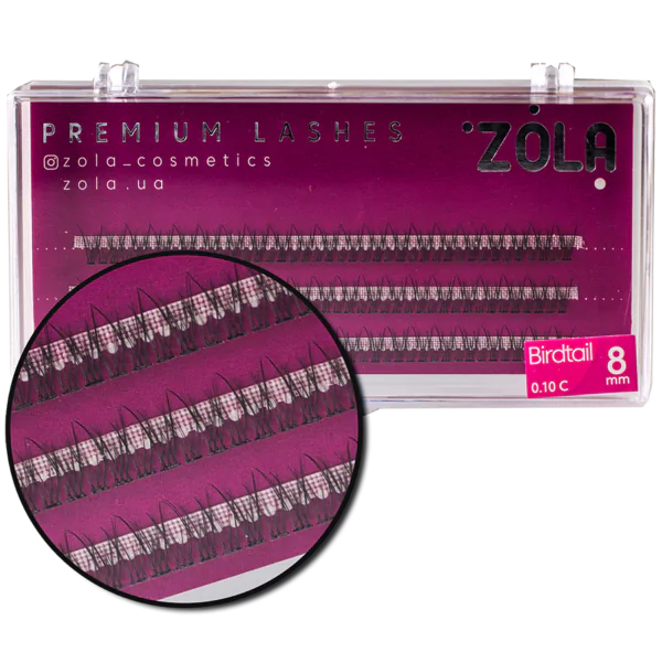 ZOLA Kępki rzęs Birdtail 8 mm