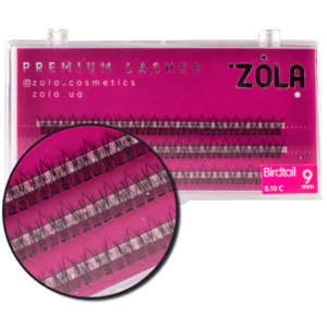 ZOLA Kępki rzęs Birdtail 9 mm