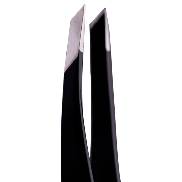 ZOLA Professional beveled tweezers for eyebrows BLACK
