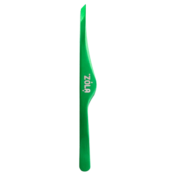 ZOLA Professional beveled tweezers for eyebrows GREEN