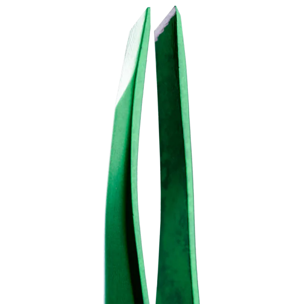 ZOLA Professional beveled tweezers for eyebrows GREEN