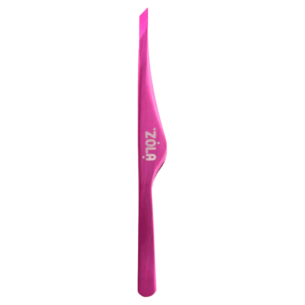 ZOLA Profesjonalna pęseta skośna do brwi PINK