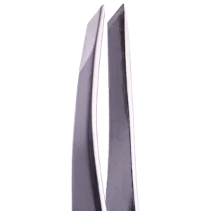 ZOLA Professional beveled tweezers for eyebrows SILVER