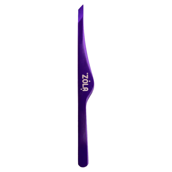 ZOLA Professional Beveled Tweezers for eyebrows VIOLET