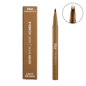 ZOLA x Makarevich Eyebrow Liner with Quad Brush Light Brown